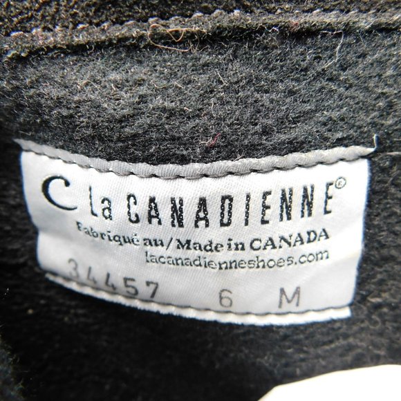 LA CANADIENNE Black Suede Weatherproof Booties 6 - Picture 10 of 10